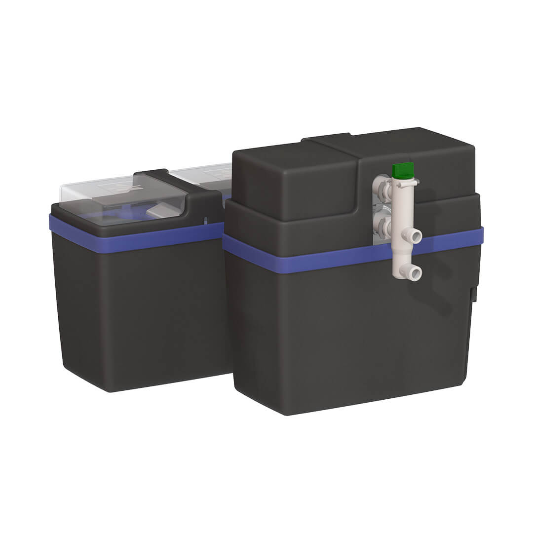 Waterverzachter Hydrosoft 200BL zijaanzicht doorzichtig